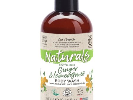 Little Soap Company Naturals Ginger & Lemongrass Revitalising Body Wash 300ml Sale