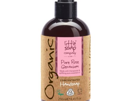 Little Soap Company Organic Hand Soap Pure Rose Geranium 250ml For Cheap