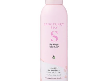 Sanctuary Spa White Lily & Damask Rose Ultra Rich Shower Burst 200ml Online Sale