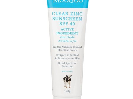 MooGoo Natural Sunscreen SPF40 120g Hot on Sale