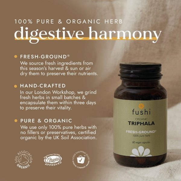 Fushi Organic Triphala 60 Vegan Capsules Online