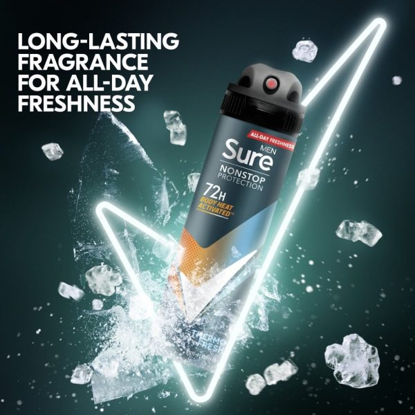 Sure Men Nonstop Protection 72h Thermo Fresh Anti-Perspirant Deodorant Spray 250ml Online Sale