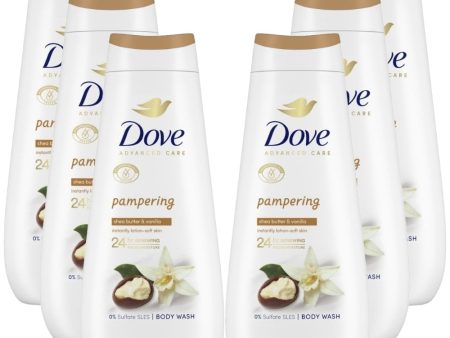 Dove Advanced Care Pampering Body Wash Multipack 6 x 400ml Online