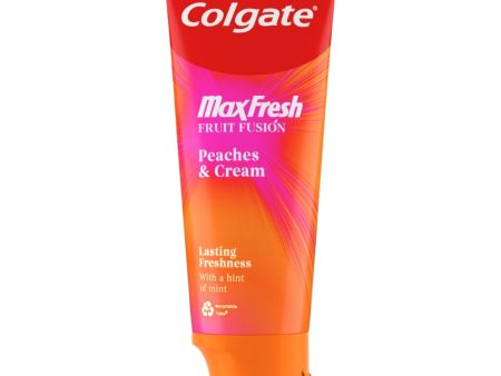 Colgate Max Fresh Fruit Infusion Peaches & Cream Toothpaste 75ml Online Hot Sale