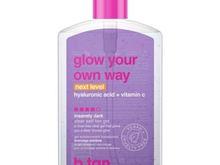 b.tan Glow Your Own Way Next Level Clear Self Tan Gel Insanely Dark 437ml Discount