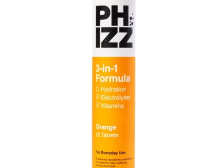 Phizz Orange 3 in 1 Multivitamin Hydration Tablets 20 Tablets Cheap