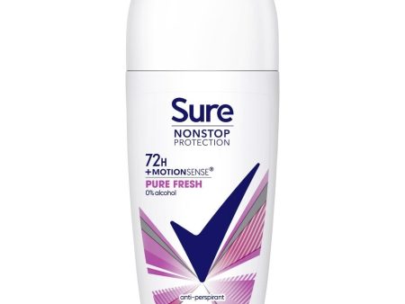 Sure Nonstop Protection 72h Pure Fresh Anti-Perspirant Roll On Deodorant 50ml Online Hot Sale