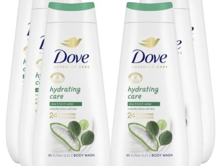 Dove Advanced Care Hydrating Care Body Wash Multipack 6 x 400ml For Discount