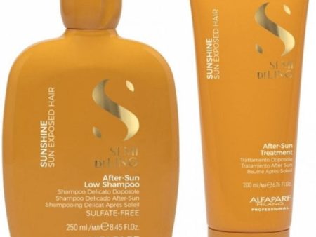 Alfaparf Milano Semi Di Lino Sunshine After Sun Low Shampoo 250ml & Treatment 200ml Twin Online