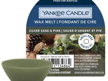 Yankee Candle Silver Sage & Pine Wax Melt For Sale