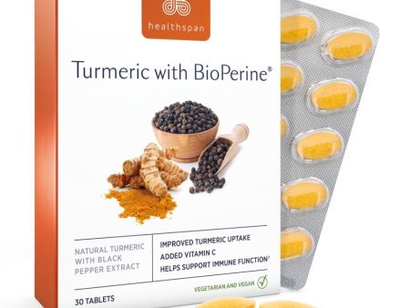 Healthspan Turmeric 4,000 with BioPerine 30 Tablets Supply