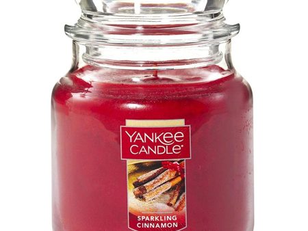 Yankee Candle Sparkling Cinnamon Medium Jar Candle For Discount