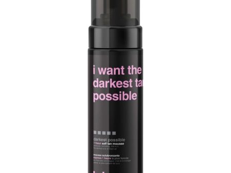 b.tan I Want The Darkest Tan Possible 1 Hour Self Tan Mousse Darkest Possible 200ml For Sale