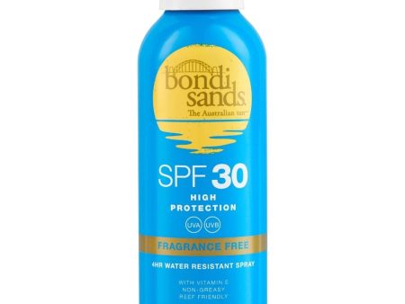 Bondi Sands Fragrance Free Aerosol Mist Spray SPF30 160ml For Cheap