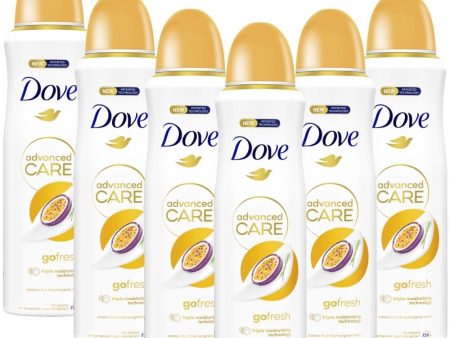 Dove Advanced Care Go Fresh Passion Fruit & Lemongrass Anti-Perspirant Deodorant Multipack 6 x 200ml Online now