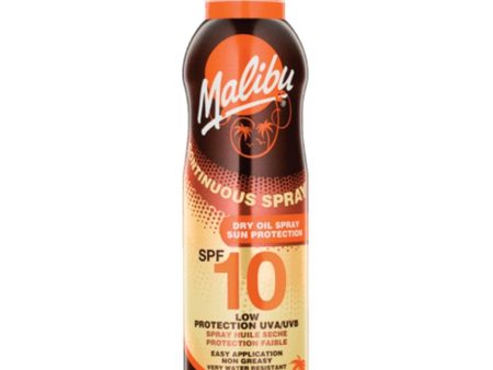 Malibu Continuous Dry Oil Spray SPF10 175ml For Sale