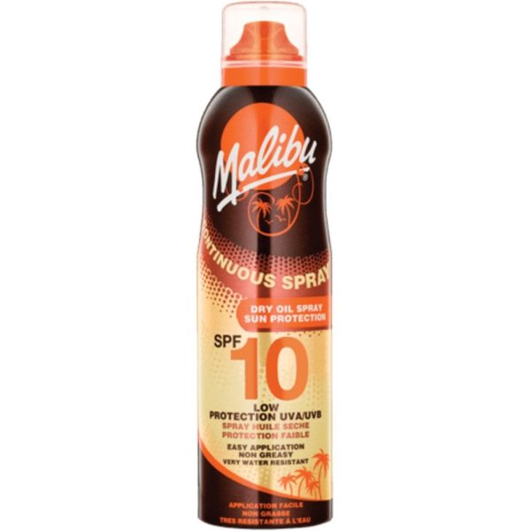 Malibu Continuous Dry Oil Spray SPF10 175ml For Sale