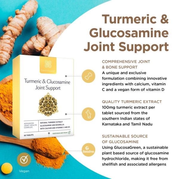 Healthspan Turmeric & Glucosamine Joint Support 60 Tablets Cheap