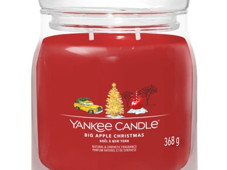 Yankee Candle Big Apple Christmas Medium Signature Jar Candle For Cheap