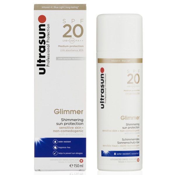 Ultrasun Glimmer Shimmering Sun Protection SPF20 150ml on Sale