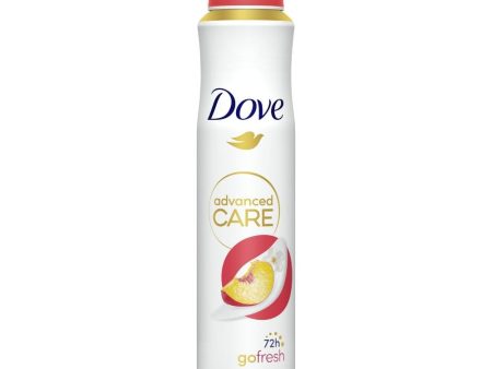 Dove Advanced Care Peach & White Blossom Anti-Perspirant Deodorant Spray 200ml Online now