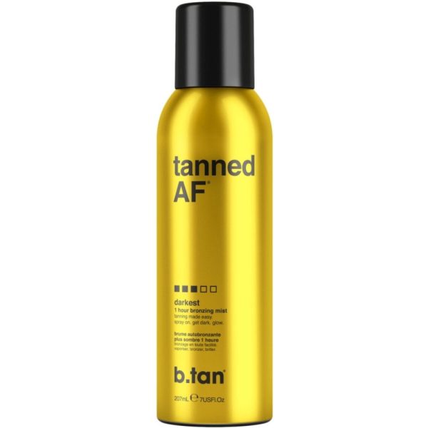 b.tan Tanned AF 1 Hour Self Tan Bronzing Mist Darkest 200ml on Sale