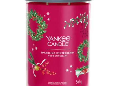 Yankee Candle Sparkling Winterberry Large Signature Tumbler Jar Candle Online Sale