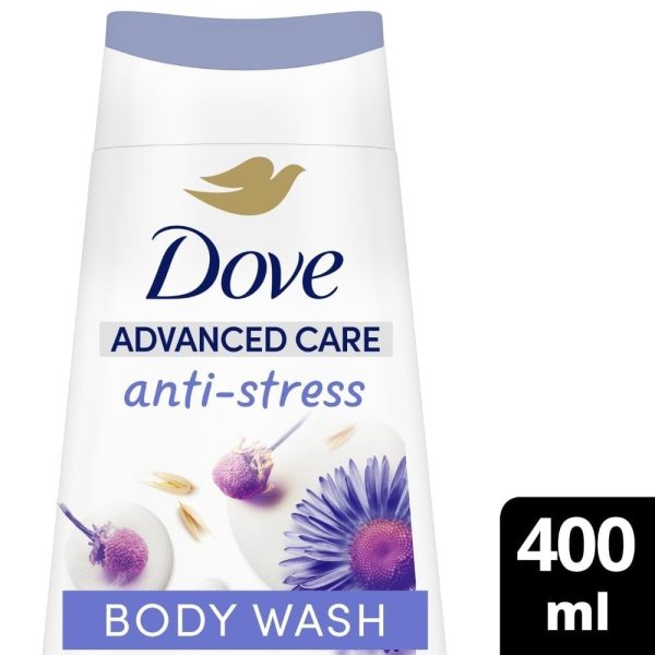 Dove Advanced Care Anti-Stress Body Wash Trio 3 x 400ml on Sale