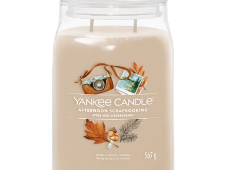 Yankee Candle Afternoon Scrapbooking Large Signature Jar Candle Online now