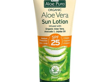 Aloe Pura Aloe Vera Sun Lotion SPF25 200ml Cheap