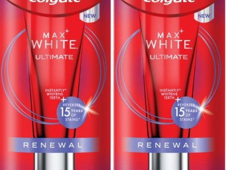 Colgate Max White Ultimate Renewal Toothpaste Duo 2 x 75ml Cheap