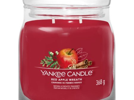 Yankee Candle Red Apple Wreath Medium Signature Jar Candle Online now