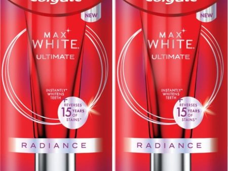 Colgate Max White Ultimate Radiance Toothpaste Duo 2 x 75ml Discount