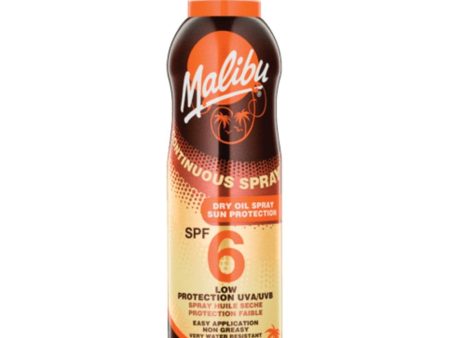 Malibu Continuous Dry Oil Spray SPF6 175ml Online now