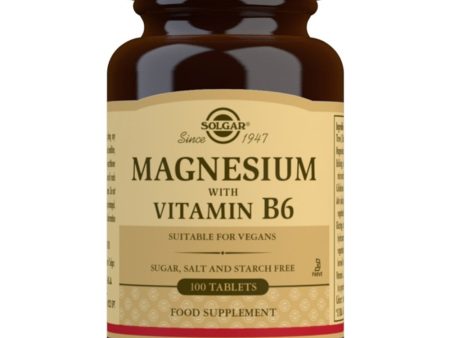 Solgar Magnesium with Vitamin B6 100 Tablets For Cheap