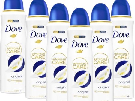 Dove Advanced Care Original Anti-Perspirant Deodorant Spray Multipack 6 x 200ml Discount