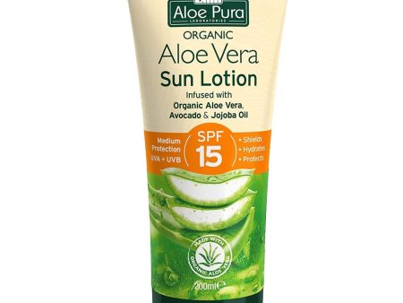 Aloe Pura Aloe Vera Sun Lotion SPF15 200ml Online Hot Sale