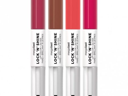 Wet N Wild Megalast Lock N Shine Lip Colour & Gloss 2 x 4ml Online Sale