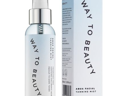 Way To Beauty Aqua Facial Tanning Mist Medium-Dark 100ml Online now