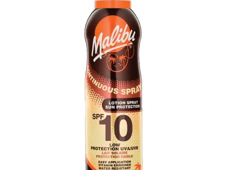 Malibu Continuous Lotion Spray SPF10 175ml Discount