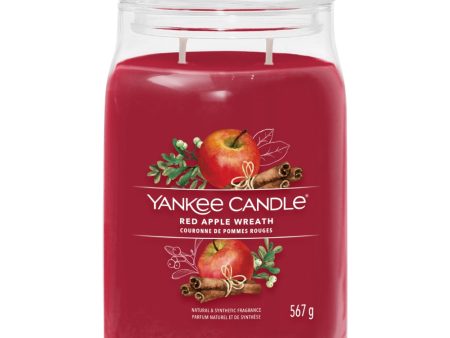 Yankee Candle Red Apple Wreath Large Signature Jar Candle Cheap