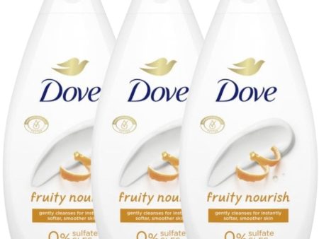 Dove Fruity Nourish Body Wash Trio 3 x 450ml For Discount