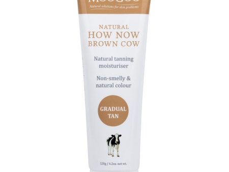 MooGoo Natural How Now Brown Cow Gradual Tanning Moisturiser Cream 120g For Sale