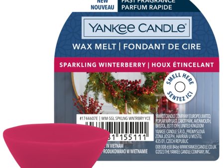 Yankee Candle Sparkling Winterberry Wax Melt Hot on Sale