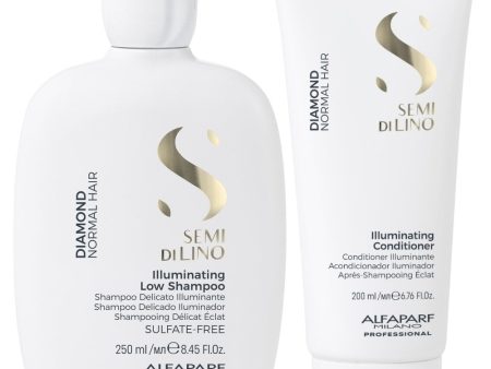 Alfaparf Milano Semi Di Lino Diamond Illuminating Shampoo 250ml & Conditioner 200ml Twin For Cheap