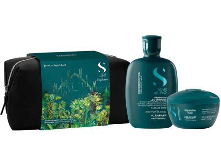 Alfaparf Milano Semi Di Lino Reparative Reconstruction Holiday Gift Set For Cheap