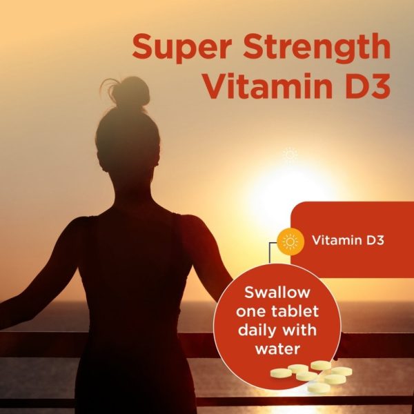 Healthspan Super Strength Vitamin D3 25µg 60 Tablets Hot on Sale