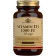 Solgar Vitamin D3 1000 IU 25 µg 100 Softgels Online