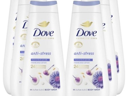 Dove Advanced Care Anti-Stress Body Wash Multipack 6 x 400ml on Sale