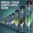 Sure Men Nonstop Protection 72h Quantum Dry Anti-Perspirant Deodorant Spray 250ml For Discount